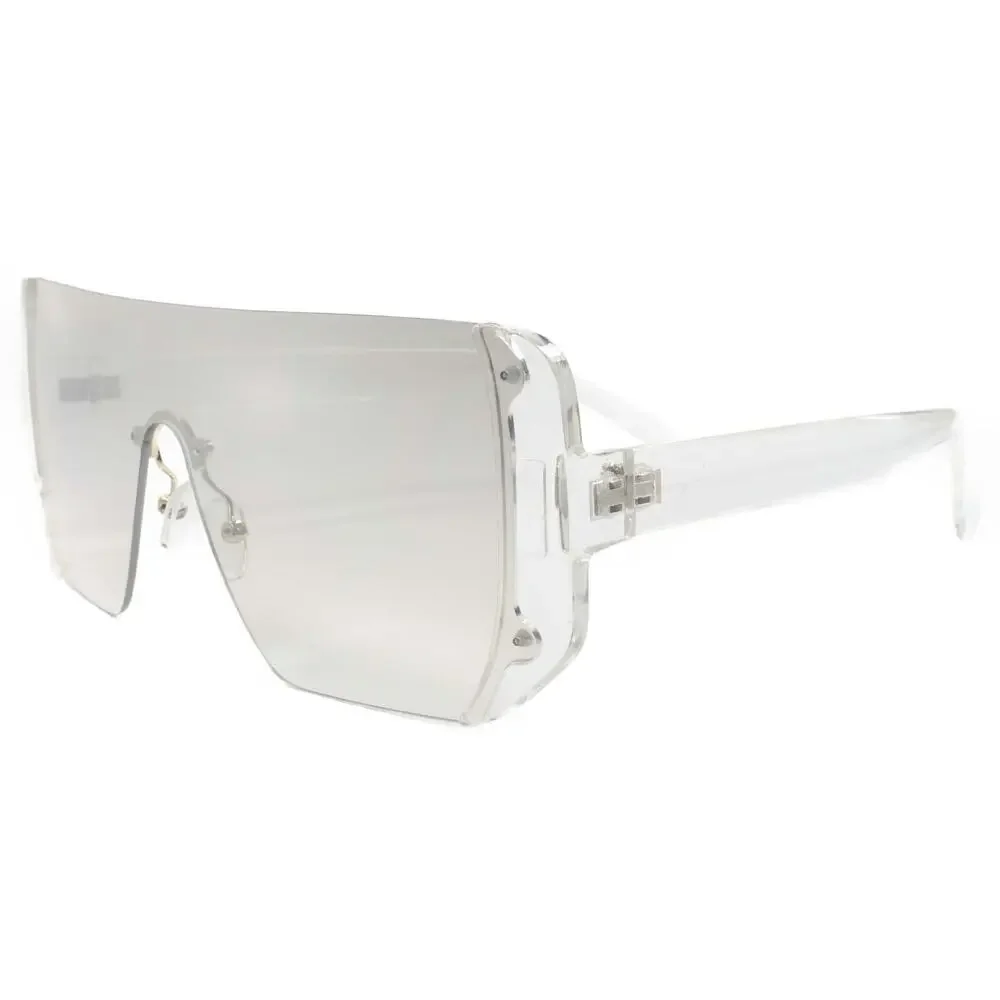Contemporary Modern Hip Hop Swag Celebrity Fashion Square Transparent Sunglasses
